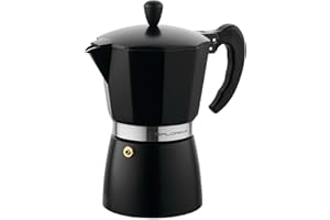 ‎FLORINA FLORINA Aluminium Espressokocher 6 Tassen (300 ml) I Herdplatten Espressomaschine MACCHIATO I Espresso Kaffeekanne zur Zubereitung von Italienischen Espresso I Geeignet für Keramikherd Elektroherd Gas