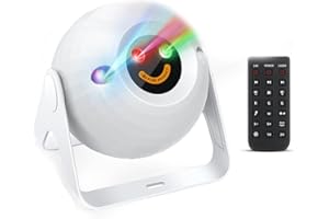 Discokugel Partylicht Kabellose Tragbare Nutzung, Yabife 360°Drehbar Discolicht mit Fernbedienung, DJ licht für Geburtstagsfeier, KTV, Familie Party