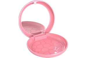 ARGOMAX Porta Apparecchio Denti, Scatolina Per Protesi Dentiera, Custodia Per Paradenti, Scatola Per Porta Dentiera, Con Strumenti Di Rimozione Allineatore, Il Giro Porta Bite Dentale (Rosa+Specchio)
