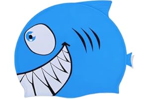 kina - Gorro de Natación Infantil, para Piscina, Silicona, Hipoalergénico, Elástico y Suave al Tacto para Cabello Corto y Largo