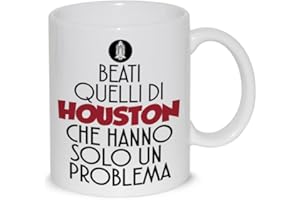 thedifferent Tazza Mug Beati Quelli di Houston - Tazza in Ceramica Thè/Latte - Idea Regalo