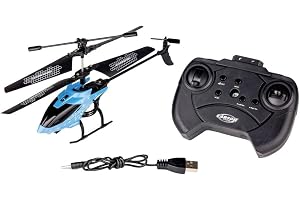 Carson 500507164 Starter Tyrann 230 IR 2Ch RTF cyan helikopter, helikopter, för nybörjare, RC Heli, fjärrstyrd leksak