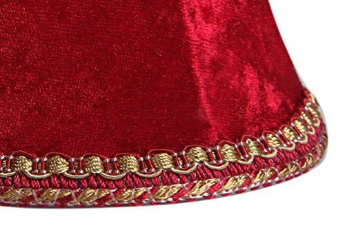 Splink 2 Pcs Lampenschirm E12/E14 Organza Stoff Stehlampe Tischlampenschirm mit Gold Trim Vintage Barockstil Stil 80*120*110mm - 5