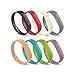 Produktbild BeneStellar Ersatzarmband für Fitbit Flex 2, 8er-Packung, 12 Farben zur Auswahl, Größe L (18,8 cm x 23,6 cm)