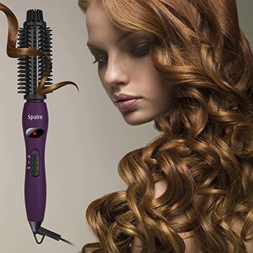 Spaire Stylingbürsten Elektrische Ionisch Nylon Borsten 4 in 1 Lockenbürste Anti – Verbrühen Keramische Haarbürsten Temperaturregelung und Schnelle Heizung (Lila) - 6