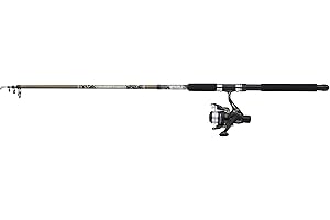 Mitchell Tanager Camo II Telescopic Spinning Combo | Ensemble Canne à pêche et Moulinet Compact pour Les pêcheurs en Eau Douce | Idéal pour Les Voyages, prêt à pêcher | Plusieurs Options Disponibles