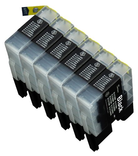 6 Multipack XL Brother LC1240 , LC1280 Patronen Kompatible. 6 schwarz für Brother DCP-J525W, DCP-J725DW, DCP-J925DW, MFC-J430W, MFC-J5910DW, MFC-J625DW, MFC-J6510DW, MFC-J6710DW, MFC-J6910DW, MFC-J825DW. Tintenpatrone. Tinten kompatible Druckerpatronen. LC-1240BK © Patronenland