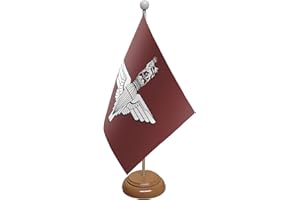 Flagtex Parachute Regiment Wooden Table Flag With Wooden Base
