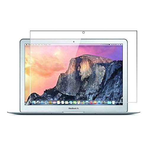 MOSISO Premium 9H Härte superdünn HD Klar Bruchsichere Kratzfest Gehärtetem Glas Displayschutzfolie für MacBook Air 13 Zoll (Modell: A1369 and A1466), Klar
