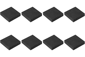 Kvartsman grafitblock stänger rektangel grafit elektrodplatta 45 x 45 x 10 mm för smältgjutning, elektrolysgalvanisering, 8 stycken