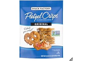 AHG INVESTMENT Snack Factory Pretzel Crisps Original, Snack Factory Pretzel Crisps Original Knots Thin Crunchy Cracker Snack Pack, 737g