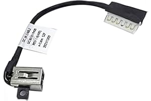 ANNESA Fleshy Leaf DC Power Jack Charging Cable Harness Wire Replacement for Dell Inspiron 15 3511 I5-1135G7 3515 3520 3521 3510 3525 GDM50 DC301017H00 DC301018100 0231X7 231X7