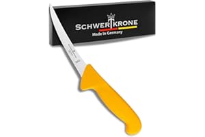 Schwertkrone Solingen - Cuchillo de carnicero (15,2 cm, acero inoxidable, hoja pulida)