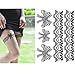 Produktbild EQLEF® Frauen Beine Sexy Silk Stockings Tattoo-Aufkleber Silk Stockings Bowknot Tattoo-Aufkleber-temporäre Tätowierungen