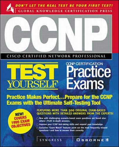 Ccnp Cisco Certified Network Professional Test Yourself Practice Exams (Syngress Media Inc)