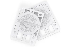 INDEPENDENT Indy Skateboard Riser Pads (Pack of 2) White 1/8"