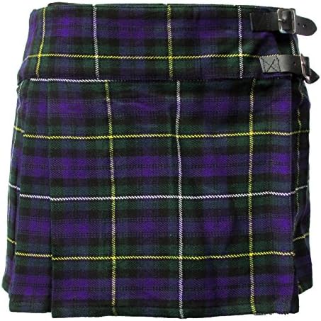 MacBride Women’s Tartan 14" Mini Skirt Kilt Scottish Highland Wear , 28