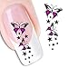 LHWY Women's DIY Nail Sticker Water Transfer Stickers Finger Nail Art Decals