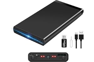 Skyinrill Power Bank Hidden Camera, 10000mAh External Battery Spy Cam with USB-A&USB-C Outputs, 1080P Security Camera Nanny Cam with Loop Recording, Motion Detection, Night Vision