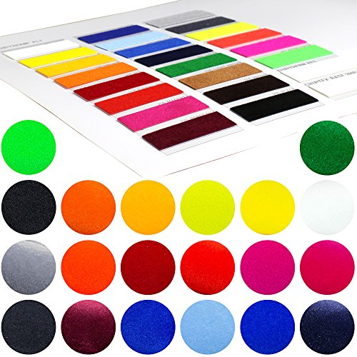 POLI TAPE FlockFolie 001 Weiß 0,5m x 1m Tubitherm PLT Poli Flock Folie für T Shirt und Bekleidung - 2