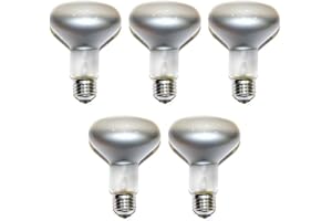 Havells Sylvania R80 Traditional Incandescent Reflector Bulbs 60W 80mm Dia. Dimmable Spot Light E27 Diffused Cap Edison Screw Lamp 220-240 V (5 x R80-60W Bulb)