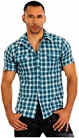Mela Proibita - SEXY SHIRT SLEEVE brown turquoise white SQUARE TIGHT HOT SEXI - XL