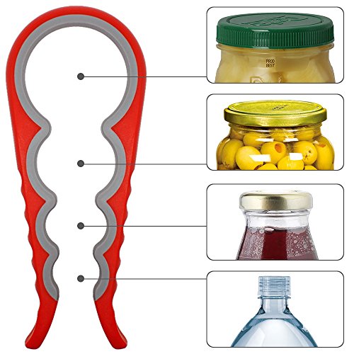 Dosenöffner Deckelöffner, FineGood 2 Pack Deckel aus rutschfeste Gummi Jar Opener für kleine Stärke Kleine Hände Arthritis Senioren - 8