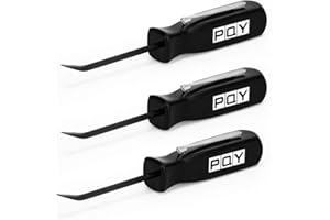 PQY Mini Pocket Pry Bar with Pocket Clip 4.5" Length 3pcs (Black)