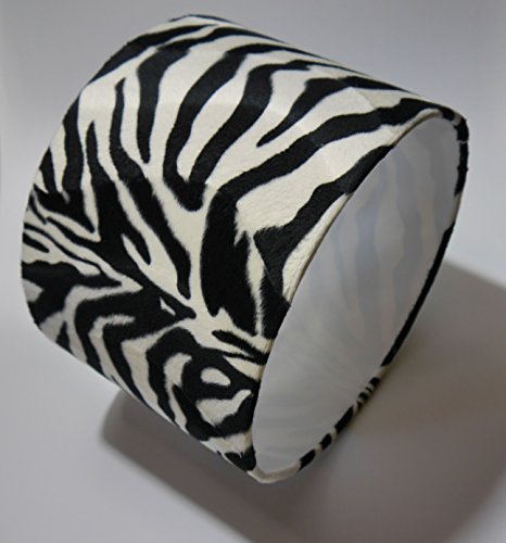 Lampenschirm rund, 30/30 cm, ca. 20 cm hoch, Art. 1502, (Stoff: Zebra), für E14 & E27 geeignet - 2
