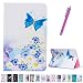 Produktbild Romtronic Cute Colorful Flip Tasche PU Leder Abdeckung Stand Schutzhülle für Samsung Galaxy Tab A6 10.1 Pouces SM-T580 / SM-T585 + 1 x Schwarz Stylus (Design 11)