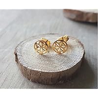 Kleine Ohrstecker Lebensblume 925