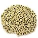 E-TING Hair Extension Accessories 200 PCS 5mm Blonde Color Silicone Lined Micro Rings Links Beads Linkies For I bonded Tipped Hair Extensions