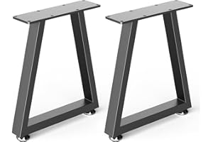 YheenLf Pied de Meuble en Métal, Vis réglables, Indépendantes et Stables, DIY Pieds de Meubles Lourds, Convient à la Table Basse, Bureau, 30x41.5cm, 2 Pack, T-Type