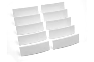 TRUMAX 10 x Cockspur Window Handle Striker Plate Wedges - White (2mm)