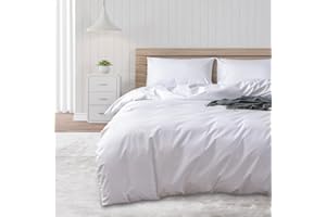 ‎DUJUIKE DUJUIKE Wasserdichter Bettbezug, Bettdeckenschutz, wasserdicht, Anti-Inkontinenz, geeignet für Haustiere, Katzen und Hunde, Kinder, ältere Menschen, Doppelreißverschluss (Weiß, Twin (135 * 200 cm))