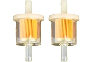 GroveEss 2 PCS Universal Fuel Filters-Filtration Speed Quick Fuel Filter Universal Inline Fuel Filter Compatible for 8mm Pipes of Motorcycle Scooter Generator Lawnmower Forklifts Cars