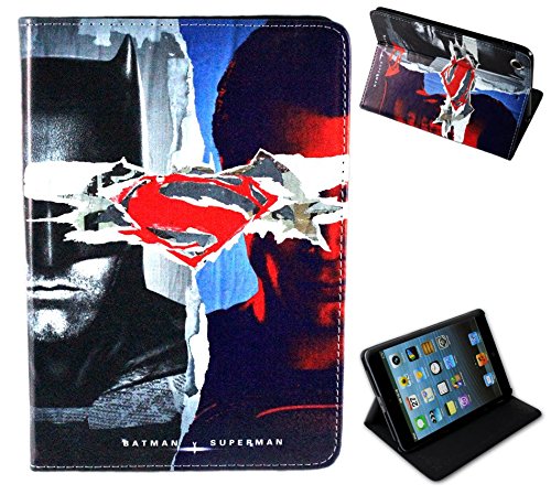 For Apple iPad Mini 1 2 3 Batman V VS Superman DLC Superhero Avengers Marvel Comics Stand Case Cover