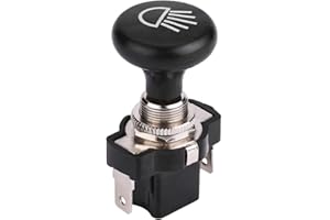 TERISASS Push Pull Scheinwerferschalter 12V Auto Lichtschalter Drücken Kippschalter Scheinwerfer Push Pull Kfz Scheinwerfer Ziehen Schalter für EZGO Club lichtschalter auto 12 volt zugschalter lichtschalter mo