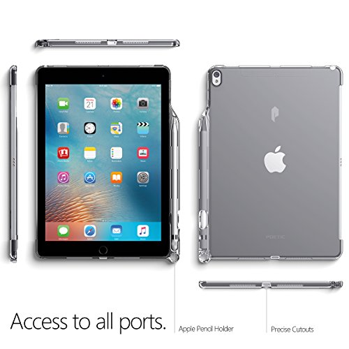 Poetic Lumos Flexibel Wiche Durchsichtig Ultra Dünn Schlagfest TPU Hülle für Apple iPad Pro 10,5 (2017) Durchsichtig Grau - 2