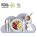 Produktbild Kinder Platzset - essend auf der Wolke, Silikon Platzset für Kinder, wasserdichtes Baby Placemat, tragbares Nahrungsmittelmatte-Reise-Tischset für Kleinkind, rutschfestes Silikon Platzset
