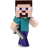 Jada Toys Minecraft Fig&uuml;r&uuml; (1 Adet) - 1 x 4 Metal Koleksiyon Fig&uuml;r&uuml; (Steve, Alex, İskelet, K&ouml;yl&uuml;ler) Hayranları ve 8 Yaşından