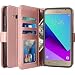 Produktbild Galaxy J2 Prime Hülle, LK Luxus PU Leder Brieftasche Flip Case Cover Schütz Hülle Abdeckung Ledertasche für Samsung Galaxy J2 Prime (Rose Gold)