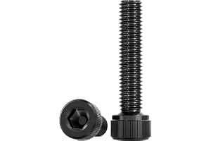 Drenky 20 st svart sexkantshuvudskruvar M5 x 35 mm standard DIN 912/ISO 4762 cylindriska huvudskruvar full gänga rostfria ins