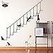 Produktbild STAZSX-wallpaper Stazsx Moderne kreative Wandtattoos & Wandbilder Kalten Ton schwarze Wand Aufkleber Katze klettern Treppe Wandaufkleber Kinderzimmer cartoon Wall Sticker