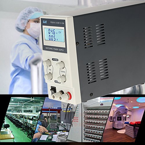 KKmoon 0-30V 0-10A 3 Digits Variable Digital Regulierte DC Ausgangsspannung Einstellbar Aktuelle LCD Anzeige EU-Stecker Schaltnetzteil - 9