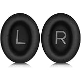 Schulzz Bose QC45 Headphone Pad Pad Pad Headphone Replacement Sponge Black