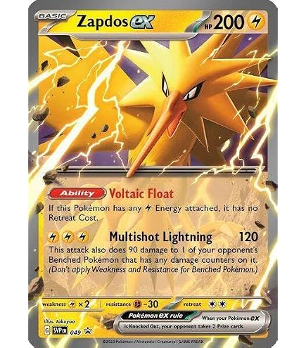 Pokemon - Jumbo Card - Zapdos ex SVP 049 - Pokemon 151 Black Star