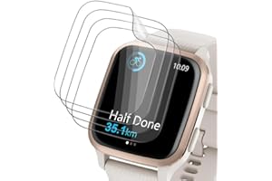 Devgoed [4 Stück] für Folie Garmin Venu Sq 2 Weich TPU Glasschutzfolie, Splitterfrei Displayschutz Garmin Venu Sq 2 Schutzfolie, HD-Klar Ultrabeständig Displayfolie Garmin Venu Sq 2 Panzerfolie