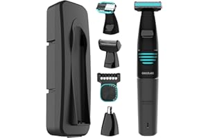 Cecotec Afeitadora Multifunción 5 en 1 Bamba PrecisionCare Extreme 5in1. Batería de Litio, Cuerpo y Rostro, Waterproof, Fácil limpieza IPX5, Autonomía 60 min, Incluye Cabezal Afeitado laminado