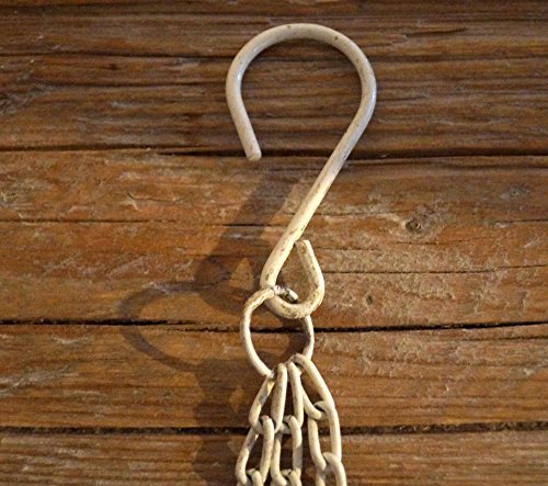 Deckenhänger Kräuterkrone Metall Landhaus Shabby Weiss Creme Ø 30cm - 4